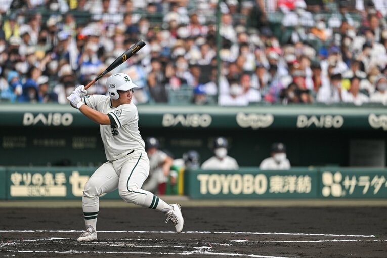 二松学舎大付（東東京）はアシックスのバットを使っていた　©Nanae Suzuki