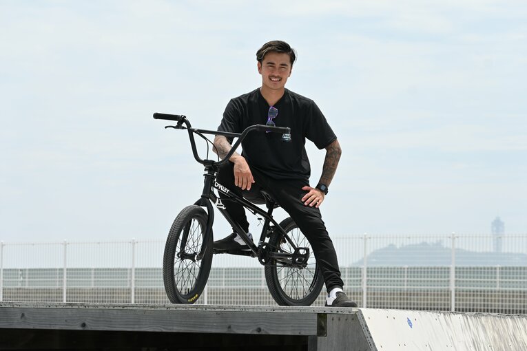 鵠沼海浜公園スケートパークにて。ここでBMXにのめり込んでいった