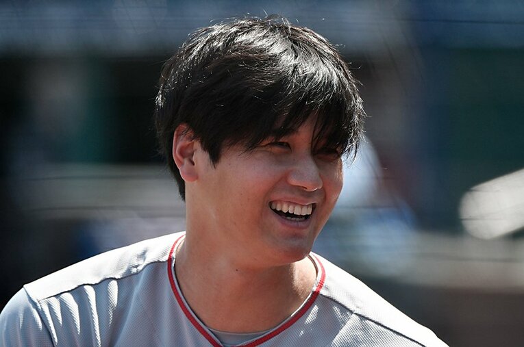 かわいい笑顔の大谷©Getty Images