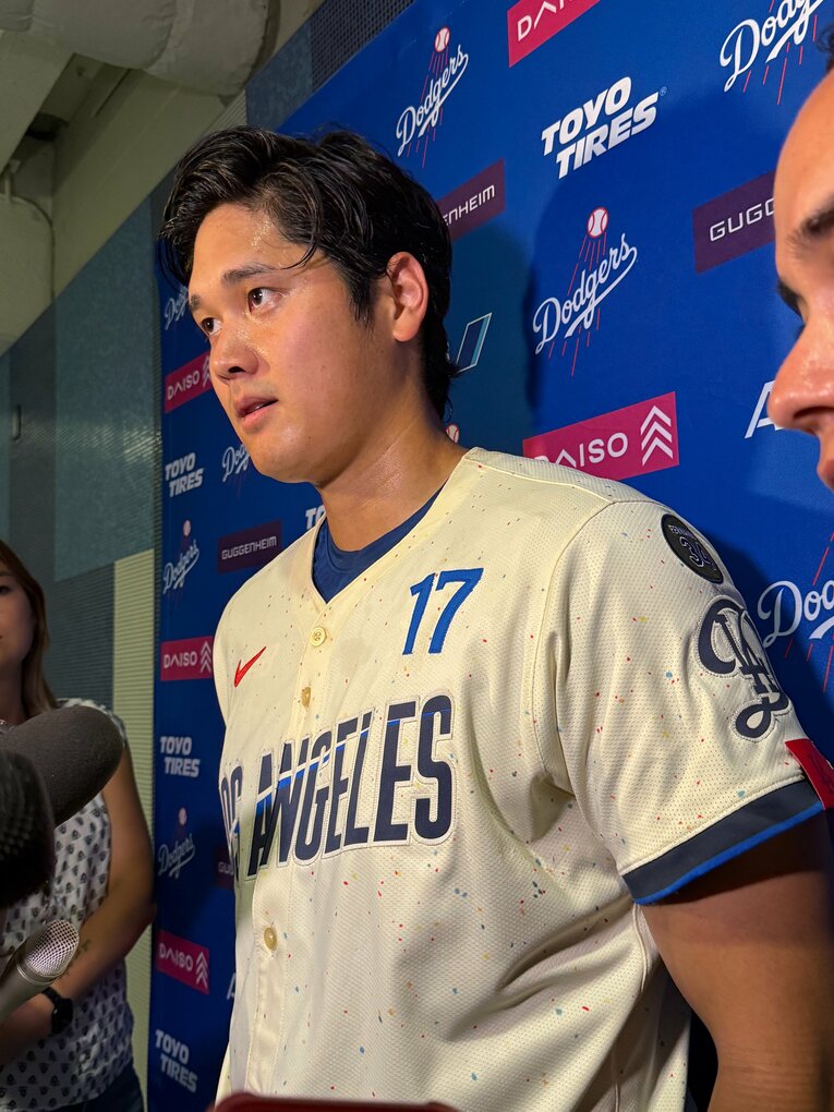 【番記者が撮った“テレビに映らない”大谷＆ドジャース写真】©Naoyuki Yanagihara