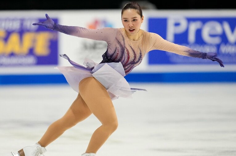 スケートアメリカにて自身初のGPシリーズ制覇となった樋口新葉 ／ photograph by AFLO