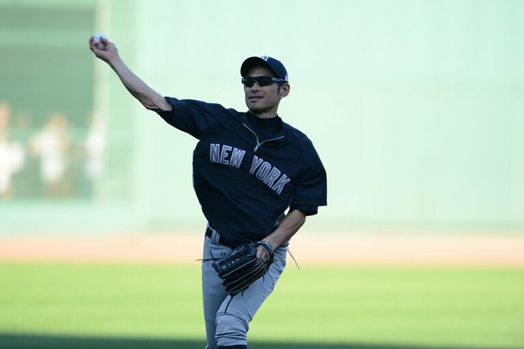 ヤンキース時代のイチロー　©BUNGEISHUNJU