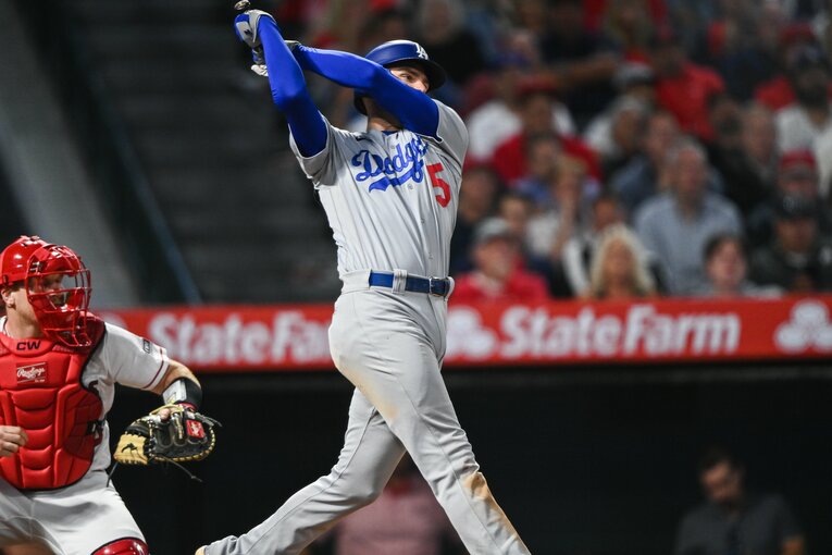 大谷の同僚となるドジャース選手たち。フレディ・フリーマン（一塁手）。メジャー屈指の強打者　©Nanae Suzuki