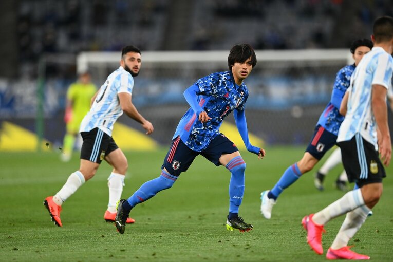 U-24日本代表時代の三笘　©JMPA