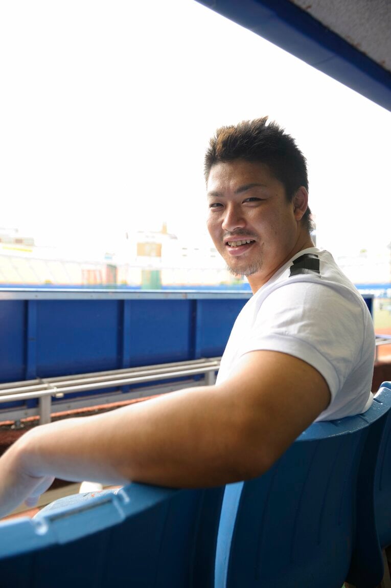 2008年、すっかり「男・村田」の貫禄をつけた村田修一。この年はキャリアハイの46本塁打でホームラン王を獲得した　©Toshiya Kondo