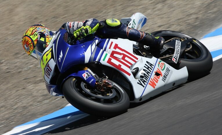 ヤマハ時代のロッシ。ホンダからの移籍は当時「ビッグチャレンジ」と話題になった　©Satoshi Endo