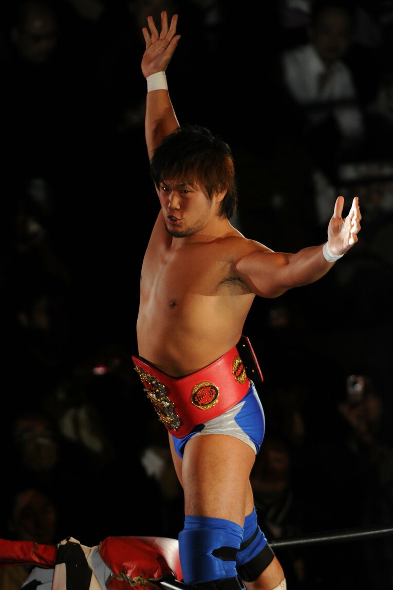 全日本時代のSANADA。初代GAORA TV王者に（2013年）