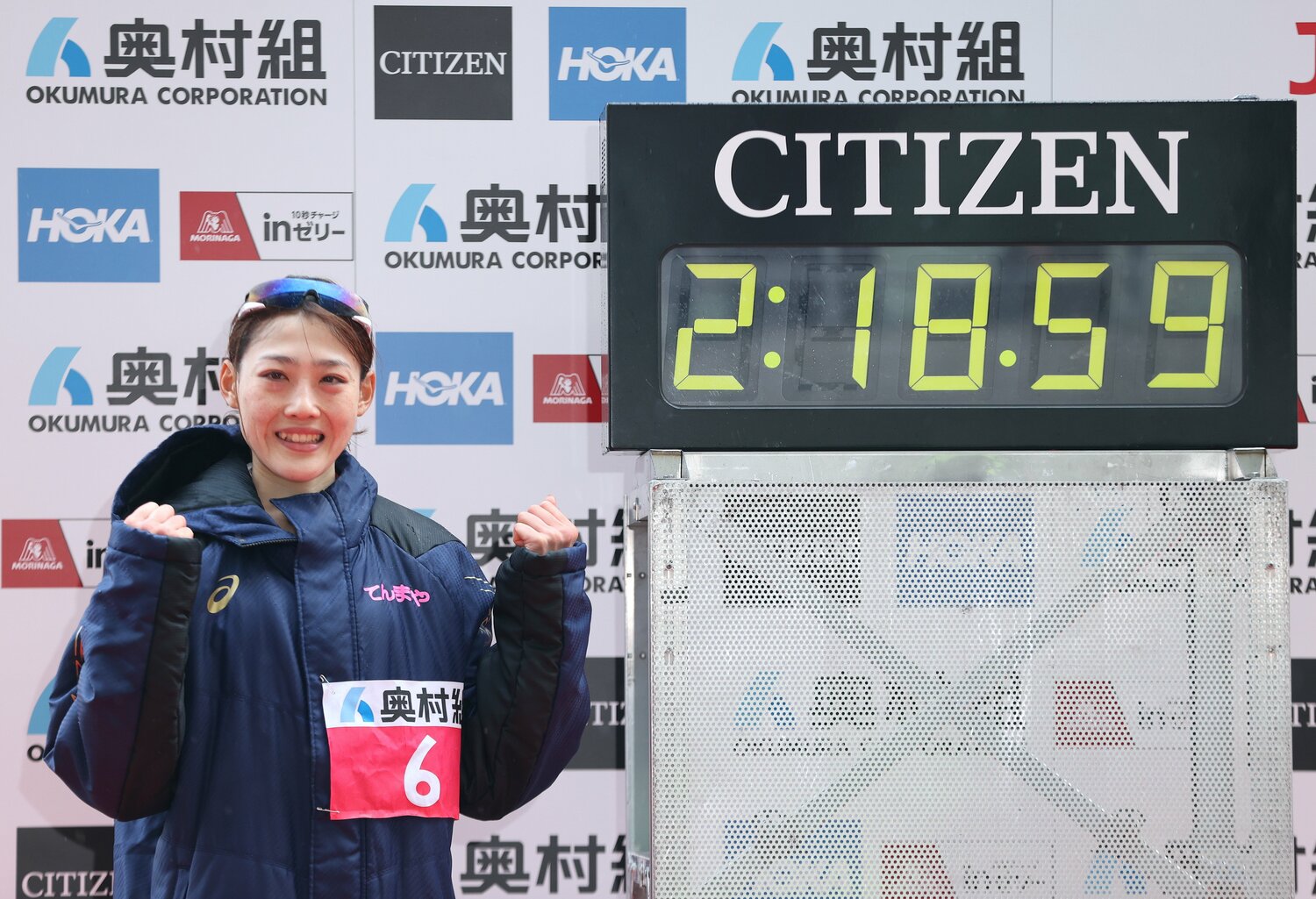 MGC後の大阪国際女子マラソンで前田穂南（天満屋）が日本新記録。この時点で細田の五輪出場は黄信号が　©JIJI PRESS