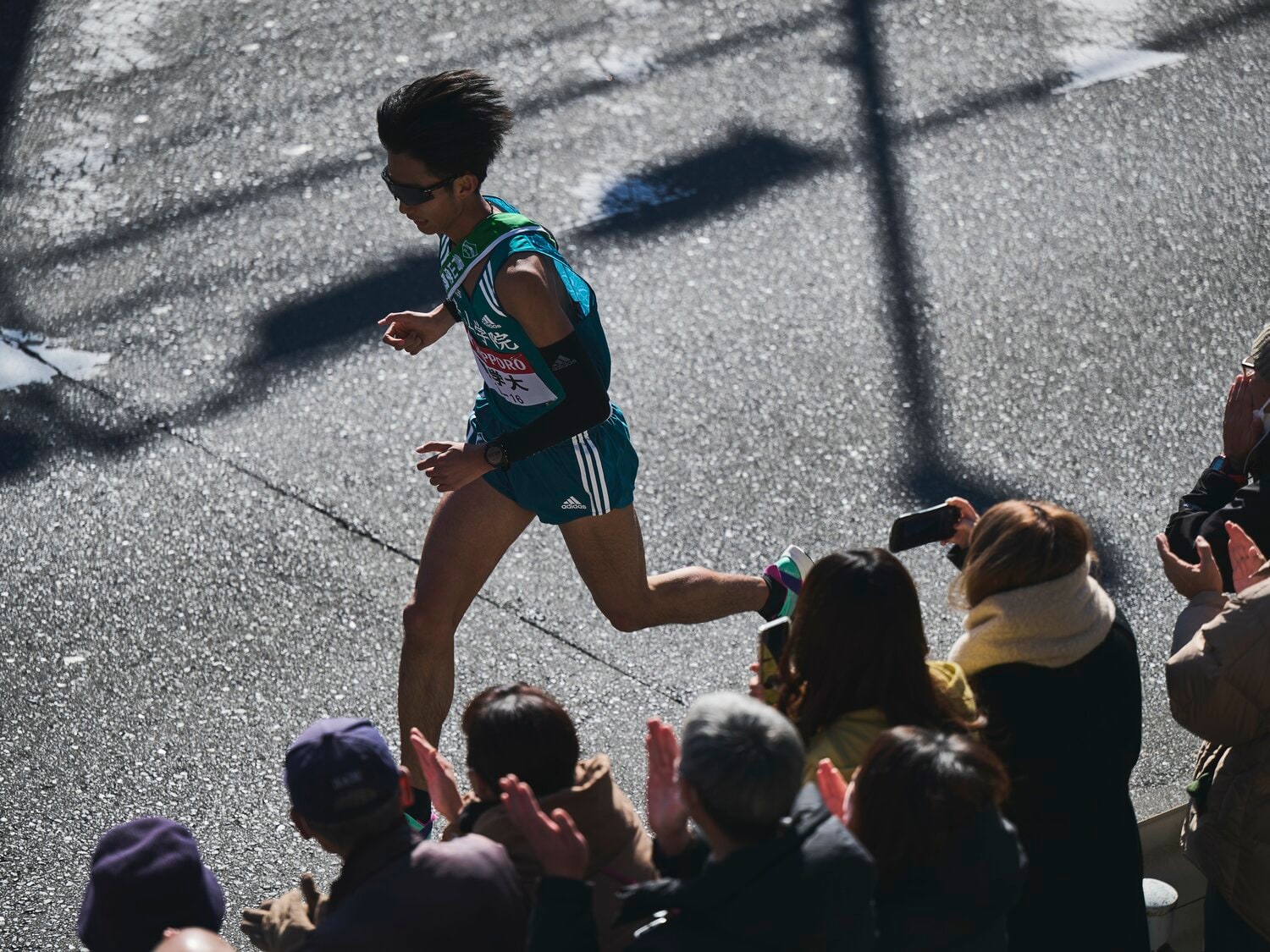 99回大会の箱根では8区を走った　©Yuki Suenaga