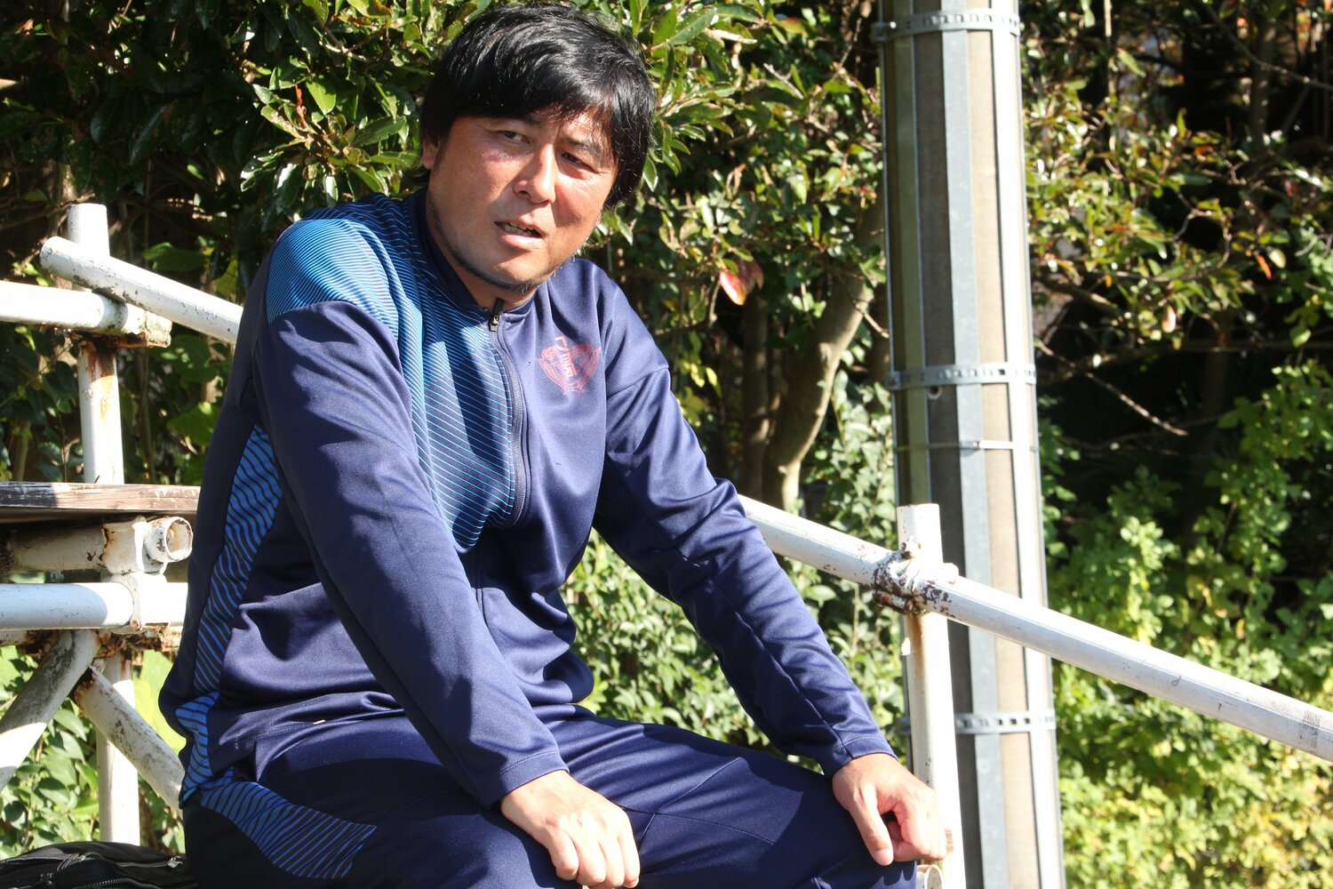 相馬の思い出を語る外池氏　©Sports Graphic Number