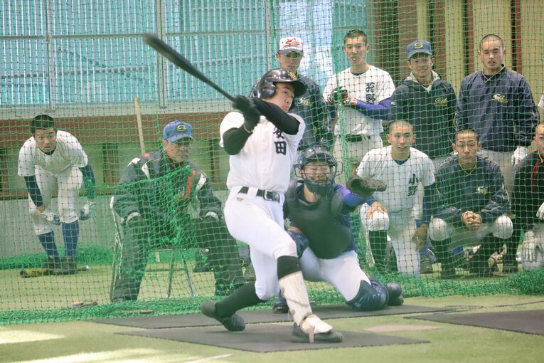 1番から中軸までこなす打線のキーマン安田淳平　©Genki Taguchi