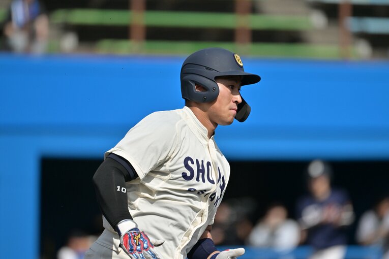 ドラフト注目の大商大・渡部（177cm88kg・右投右打・広陵高）　©︎Hideki Sugiyama