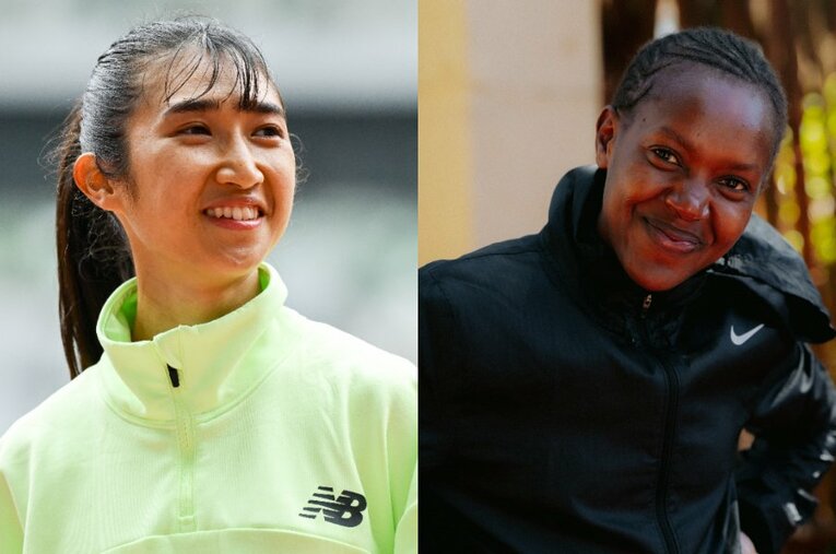 田中希実（左）が1500mの世界記録保持者キピエゴン（右）の“驚きのチャレンジ”について語った ／ photograph by L) Nanae Suzuki / R)NIKE