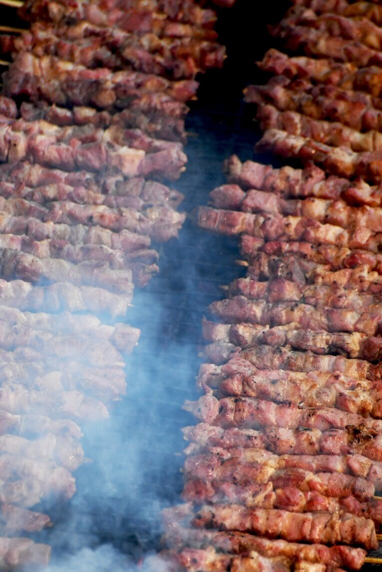 『五浦ハム』のハム焼き