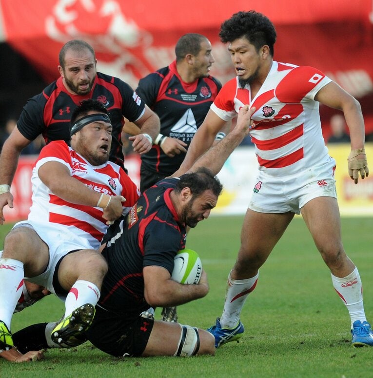2016年11月のジョージア遠征　©︎AFP/AFLO