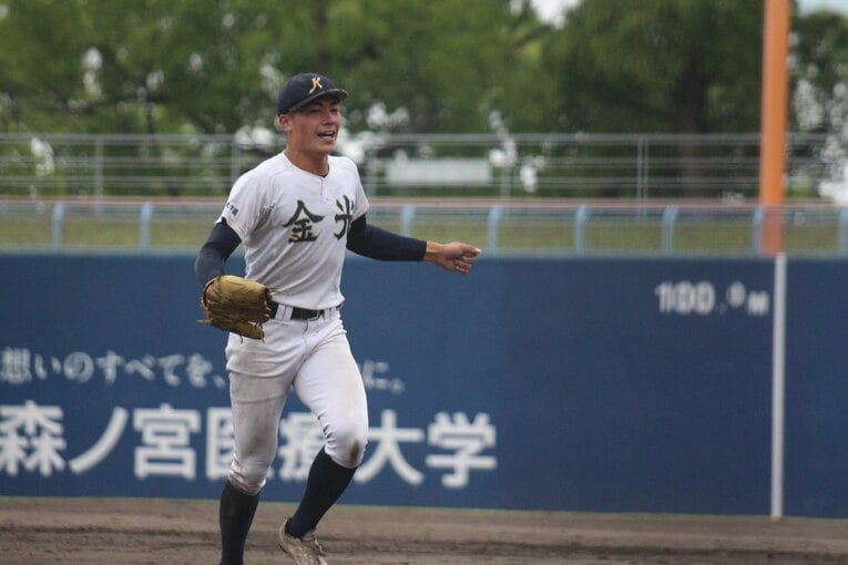 チームのエースである左腕のキャリー・パトリック波也斗。プロのスカウトも注目の選手だ　©Fumi Sawai