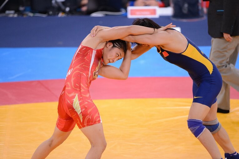 2012年ロンドン五輪での伊調馨　©JMPA