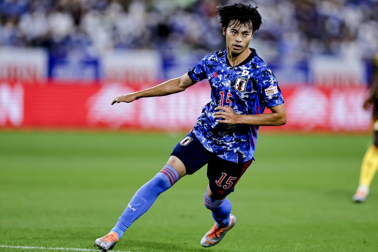 徐々に代表チームでの序列を上げるMF三笘薫　©Kiichi Matsumoto/JMPA