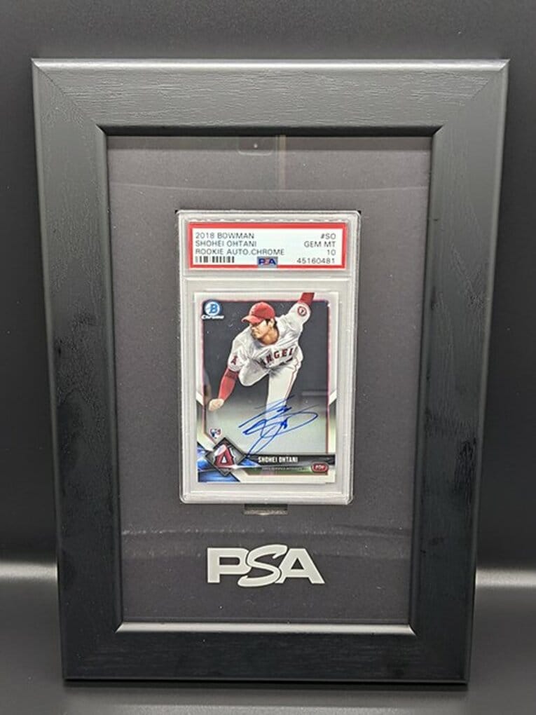 大谷翔平・Bowman Chrome 直筆サインカード PSA:10　©Aki