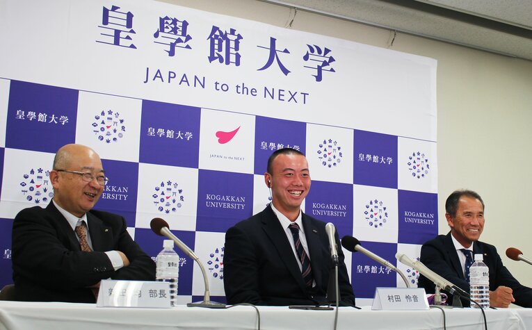 自分が特集されている「ドラフト特番」が放送中 ©Number Web