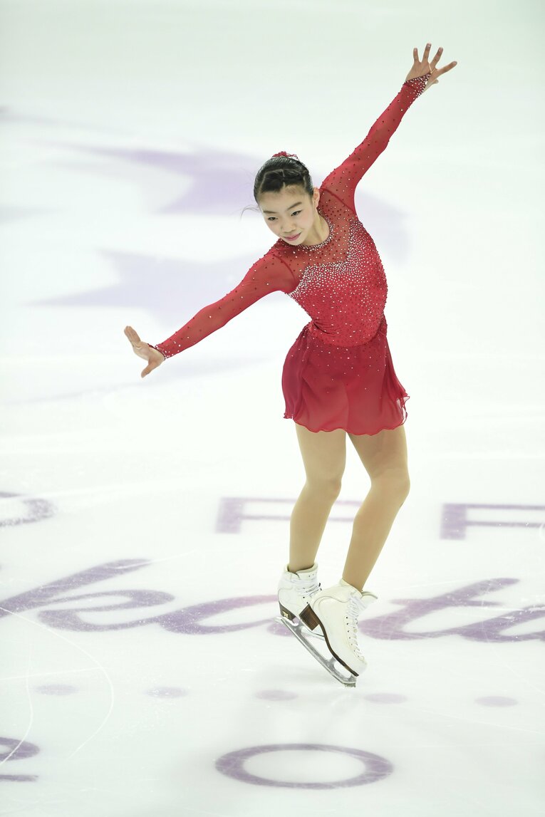 2016年GPファイナル、ジュニア女子に出場した紀平　©Asami Enomoto