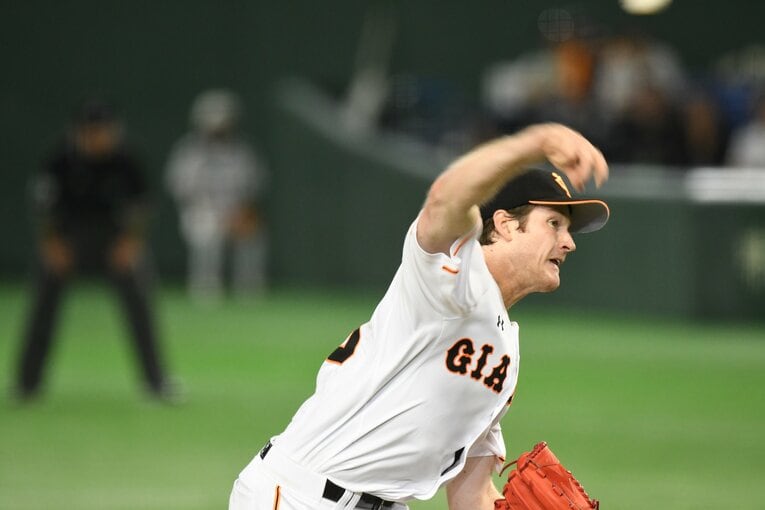 巨人時代のマイコラス　©Hideki Sugiyama