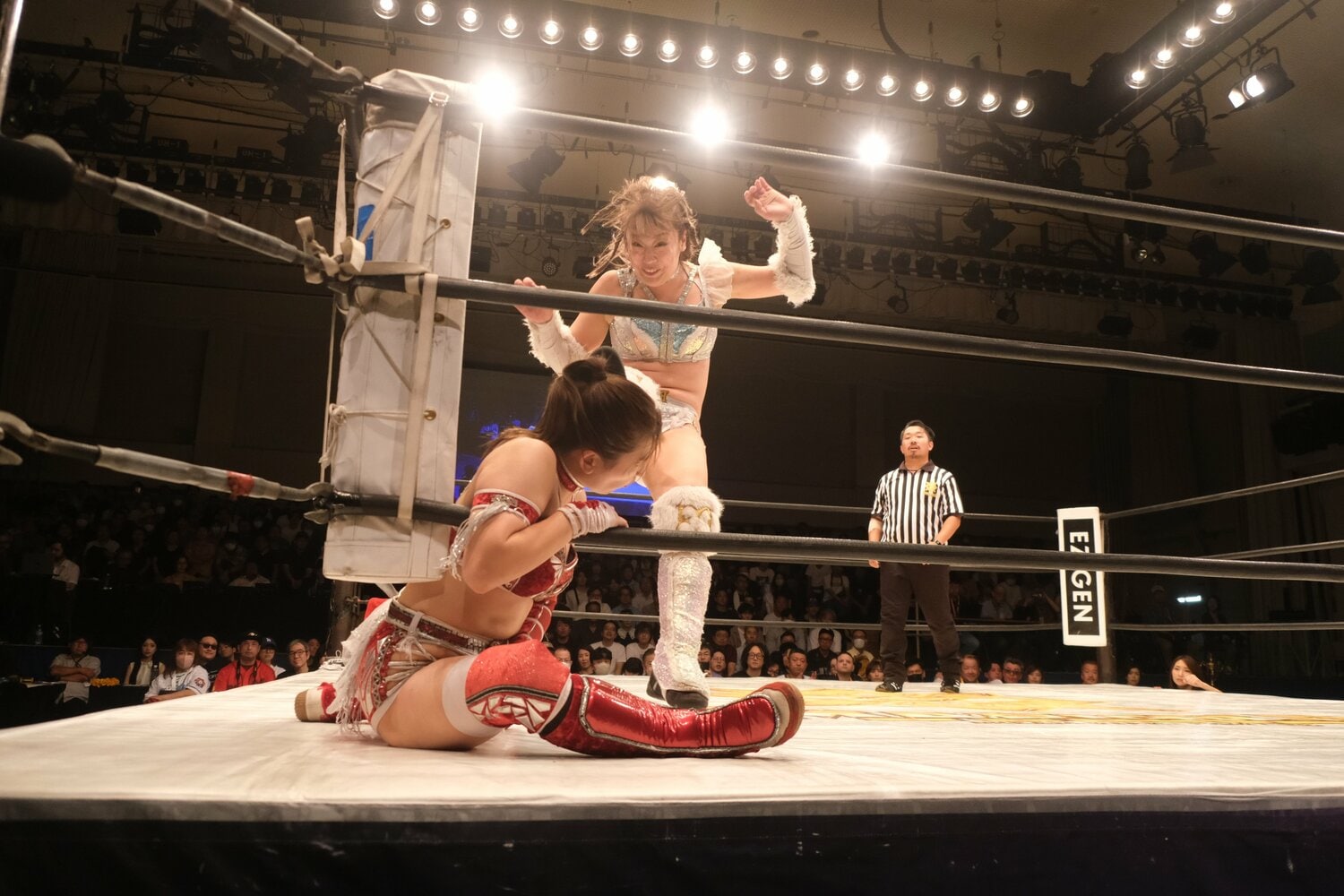 リーグ戦の最終試合では青野未来と対戦（1枚目）