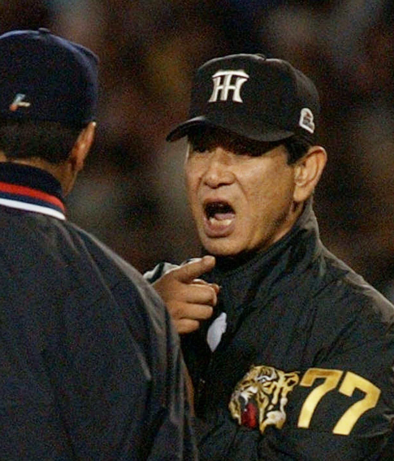 星野監督の闘将ぶりは健在だった　©JIJI PRESS