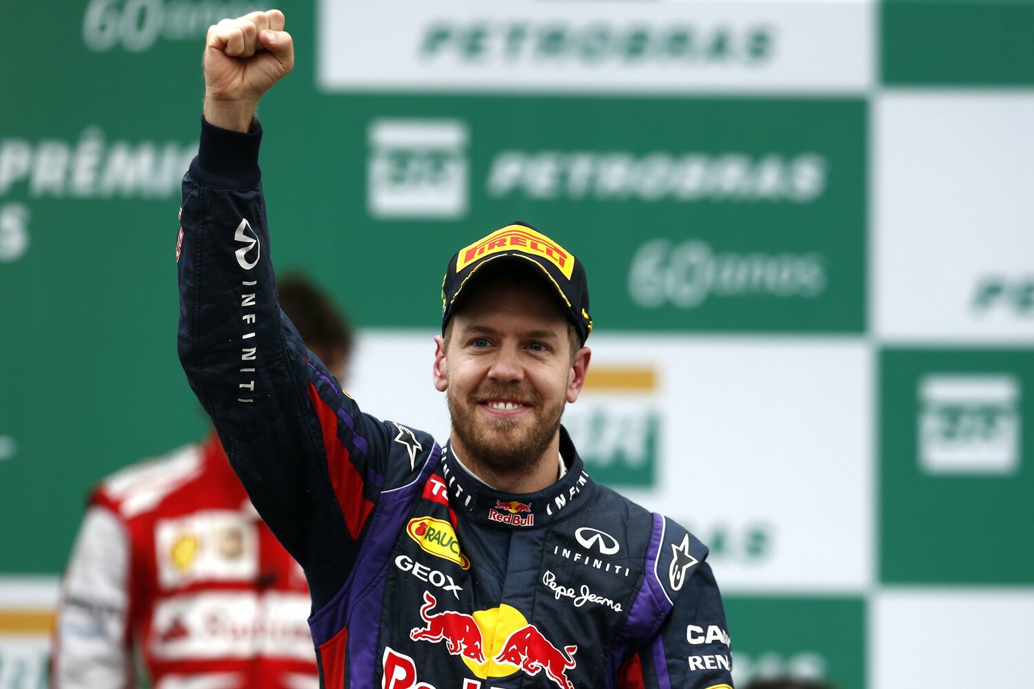 2013年の終盤に9連勝を遂げ、年間13勝を達成したベッテル。2022年シーズン限りでついに引退した　©Getty Images　