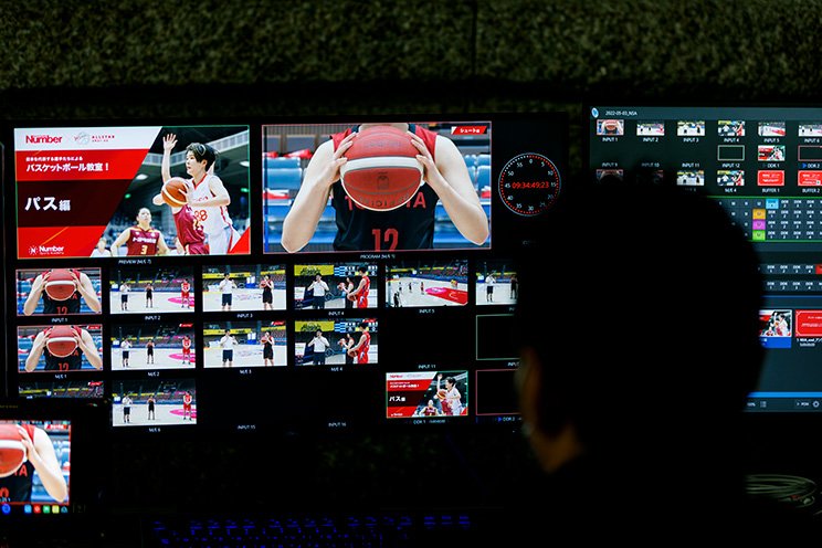 カメラ7台を駆使し選手のプレーを様々な角度から撮影