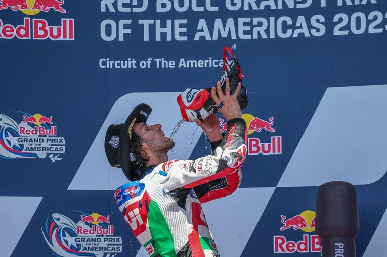 アメリカズGPでトップに立ってからのリンスの走り　©Satoshi Endo