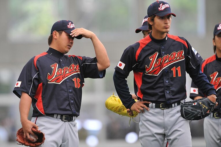2009年WBC強化合宿での松坂大輔とダルビッシュ有　©Hideki Sugiyama