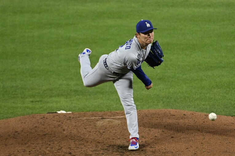 この日の山本は球威、制球とも素晴らしかった　©Getty Images