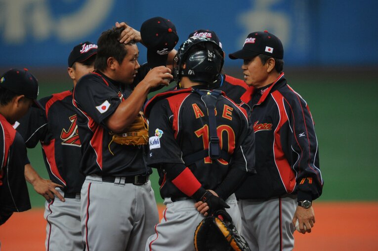 松坂大輔、山田久志コーチ　©︎Naoya Sanuki