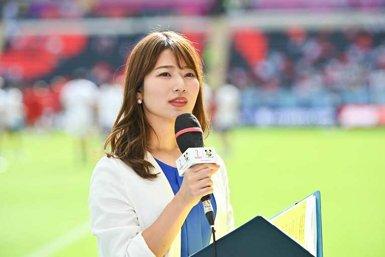 安藤萌々アナウンサー　©Takuya Kaneko/JMPA