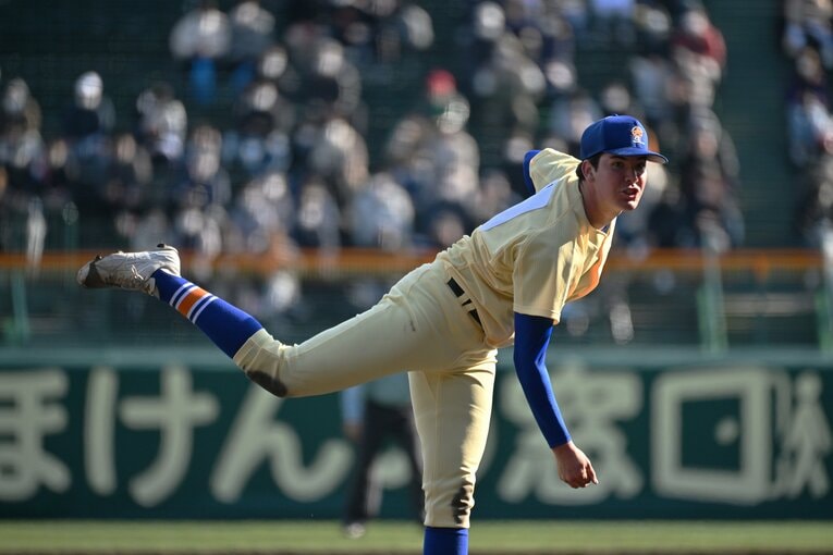 センバツでも存在感を発揮した星稜・マーガード真偉輝キアン（3年）　©︎Hideki Sugiyama