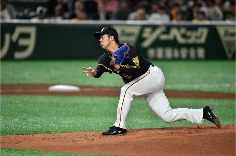 青柳晃洋（2019年）©Nanae Suzuki