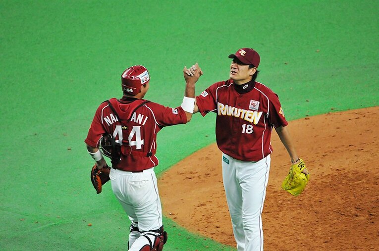 田中将大を好リードしたことも ／ photograph by Hideki Sugiyama