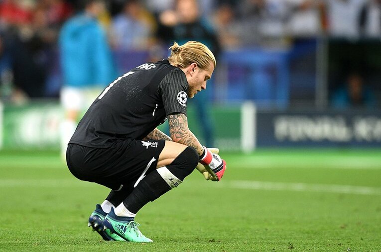 17-18シーズンのCLファイナルで致命的なエラーをしたカリウス。かつての守護神は今…… ／ photograph by Getty Images