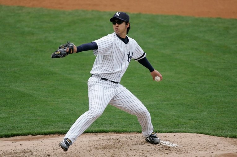 ヤンキース時代の井川©Getty Images