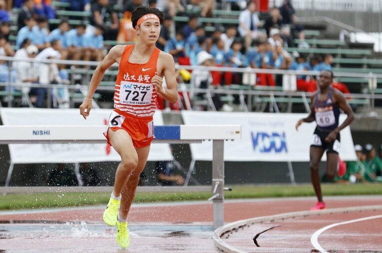 佐久長聖から順天堂大学へと進む永原颯磨。3000m障害で高校記録を持つ期待のルーキーは順大で三浦龍司の背中を追う ／ photograph by KYODO
