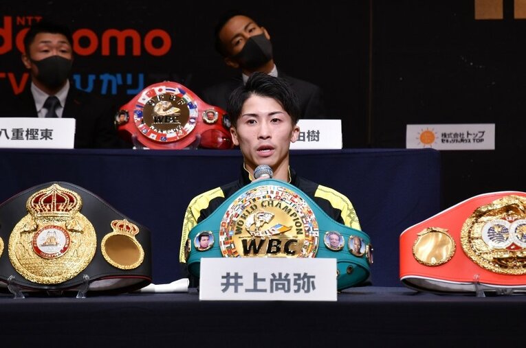 日本人初の4団体統一戦に臨む井上尚弥。米リングマガジン編集長はバトラーへの敬意を示すも、井上に対して「断然優位」との見解を述べた ／ photograph by JIJI PRESS