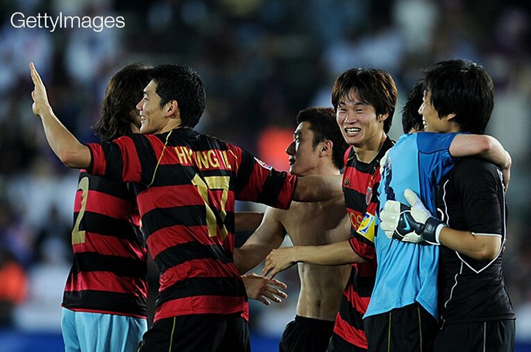 浦項在籍時、クラブW杯に出場 ／ photograph by Getty Images