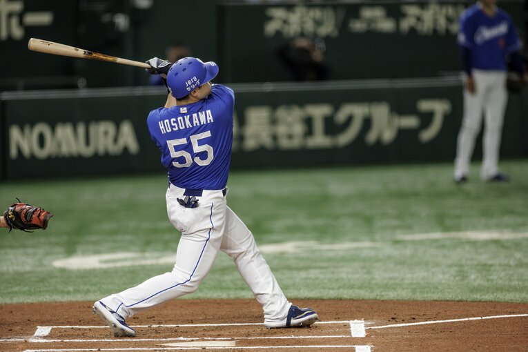 中日の主砲・細川成也。昨季の24本塁打に続き、今季も23本塁打をマークした　©Kiichi Matsumoto