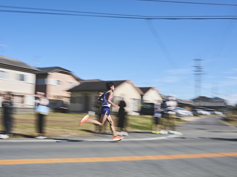 7区の田澤は区間新を記録　©Yuki Suenaga