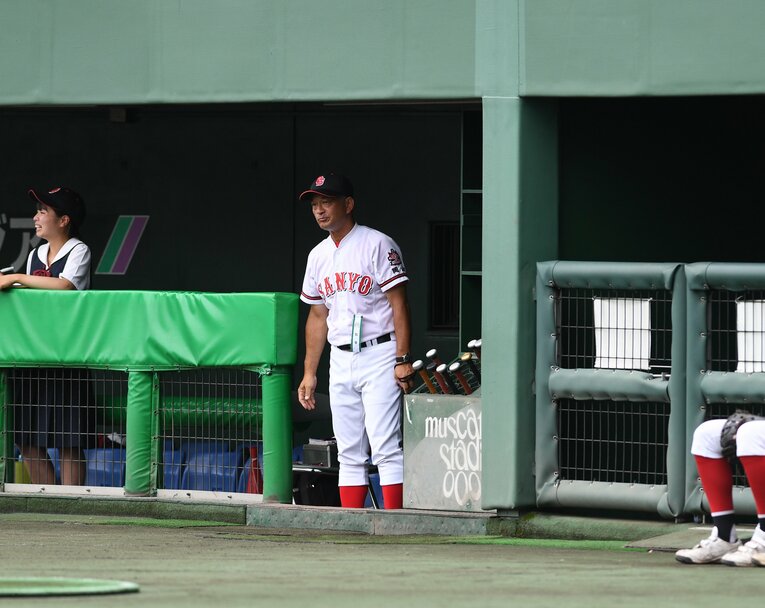 迫田監督の予言1…夏前の練習試合で「おめでとう！　決まりです」。堤尚彦監督（おかやま山陽）への発言　©Kota Inoue