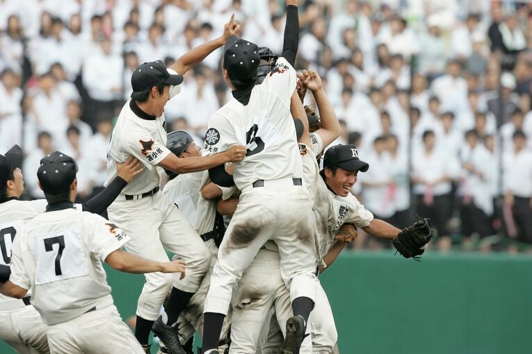 2007年、北海道大会を制した駒大苫小牧　©Tabun Matsuzono