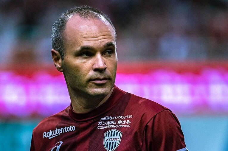 来日5年目を迎えたイニエスタ。ヴィッセル神戸を選んだ理由にはキャプテン翼の存在があった？　©Takuya Sugiyama