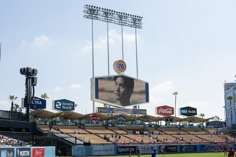 フィールド外でも経済効果を生む大谷　©Nanae Suzuki