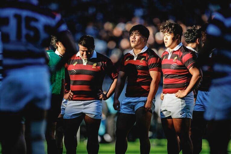 PR杉本安伊朗（早大2年）、HO佐藤健次、PR亀山昇太郎（共に早大4年）©︎Kiichi Matsumoto